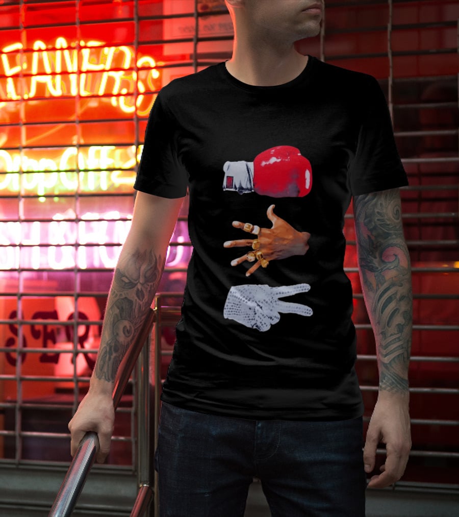 Michael Jordan MJ Jackson Michael Tyson Gloves T-Shirt