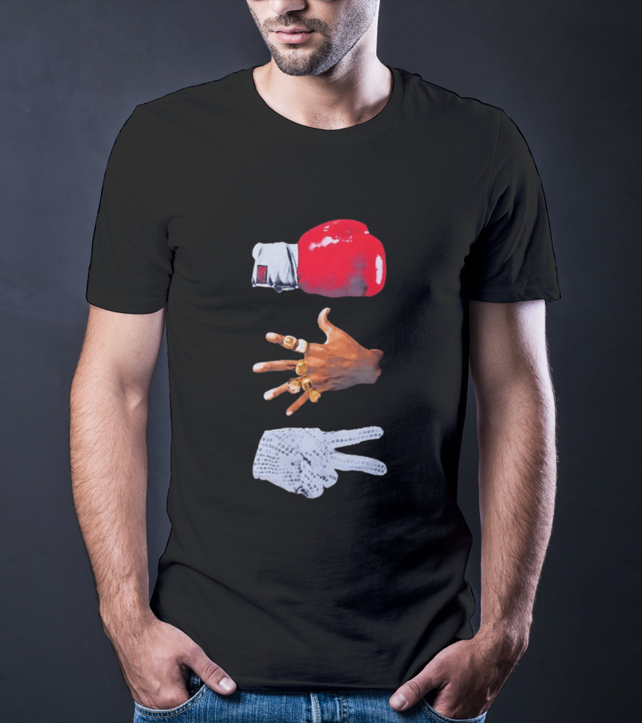 Michael Jordan MJ Jackson Michael Tyson Gloves T-Shirt