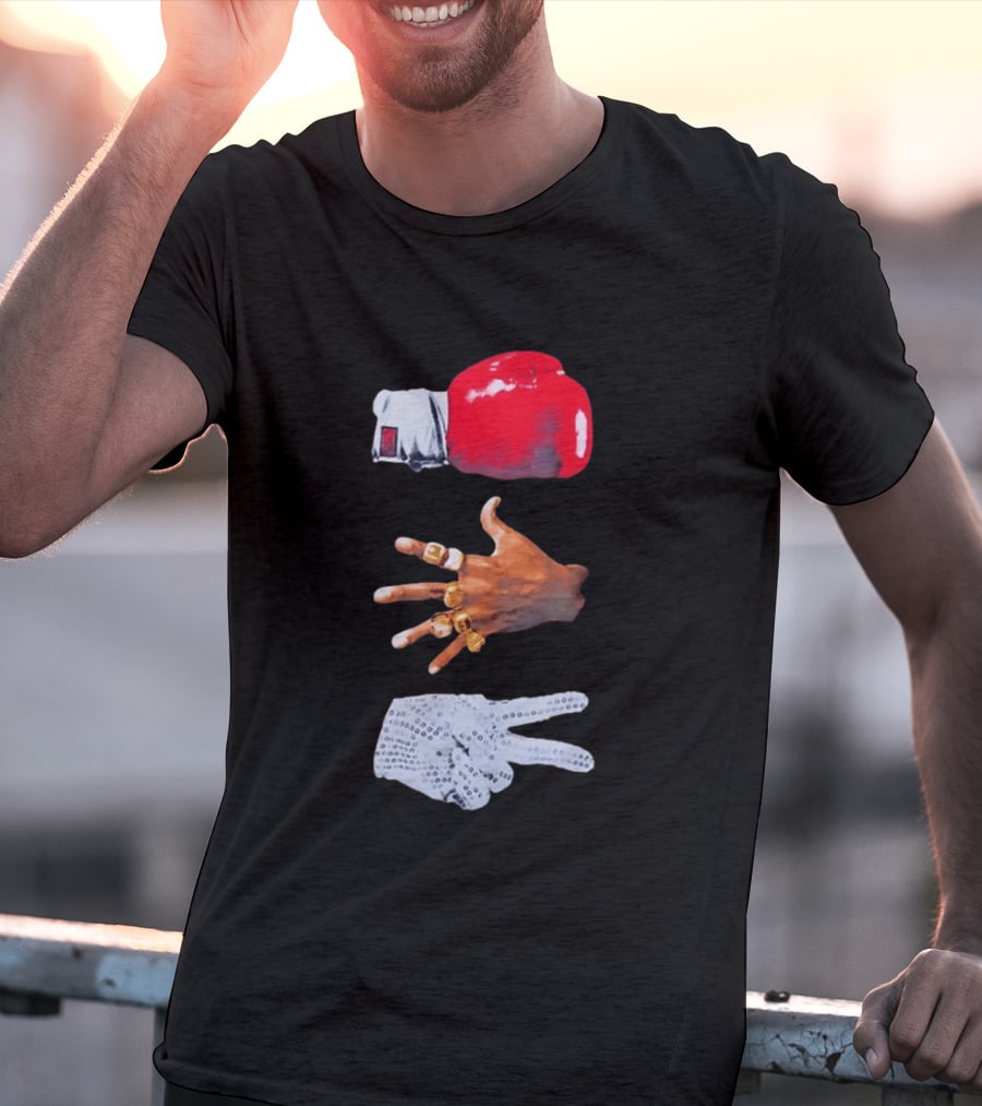 Michael Jordan MJ Jackson Michael Tyson Gloves T-Shirt