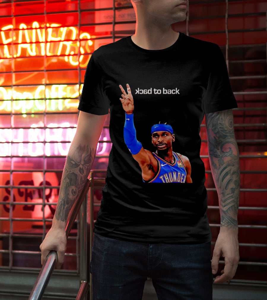 OKC Thunder SGA 2026 Back To Back MVP Shai Gilgeous Alexander T-Shirt