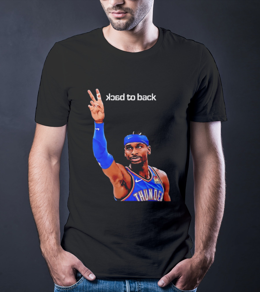 OKC Thunder SGA 2026 Back To Back MVP Shai Gilgeous Alexander T-Shirt
