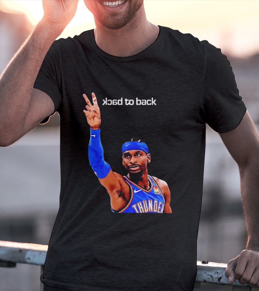 OKC Thunder SGA 2026 Back To Back MVP Shai Gilgeous Alexander T-Shirt
