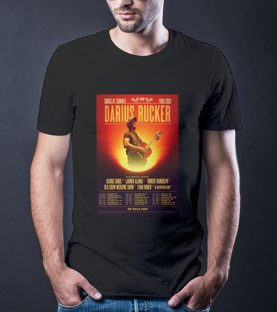 Darius Rucker Songs Of Summer Tour 2026 With Special Guests T-Shirt