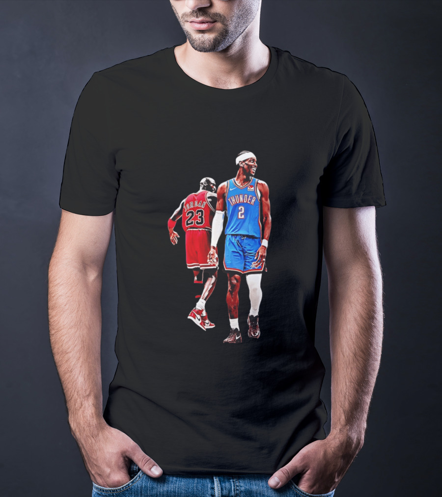 Shai Gilgeous Alexander Thunder Back 2 Back MVP SGA Pay 2026 Jordan 23 OKC T-Shirt