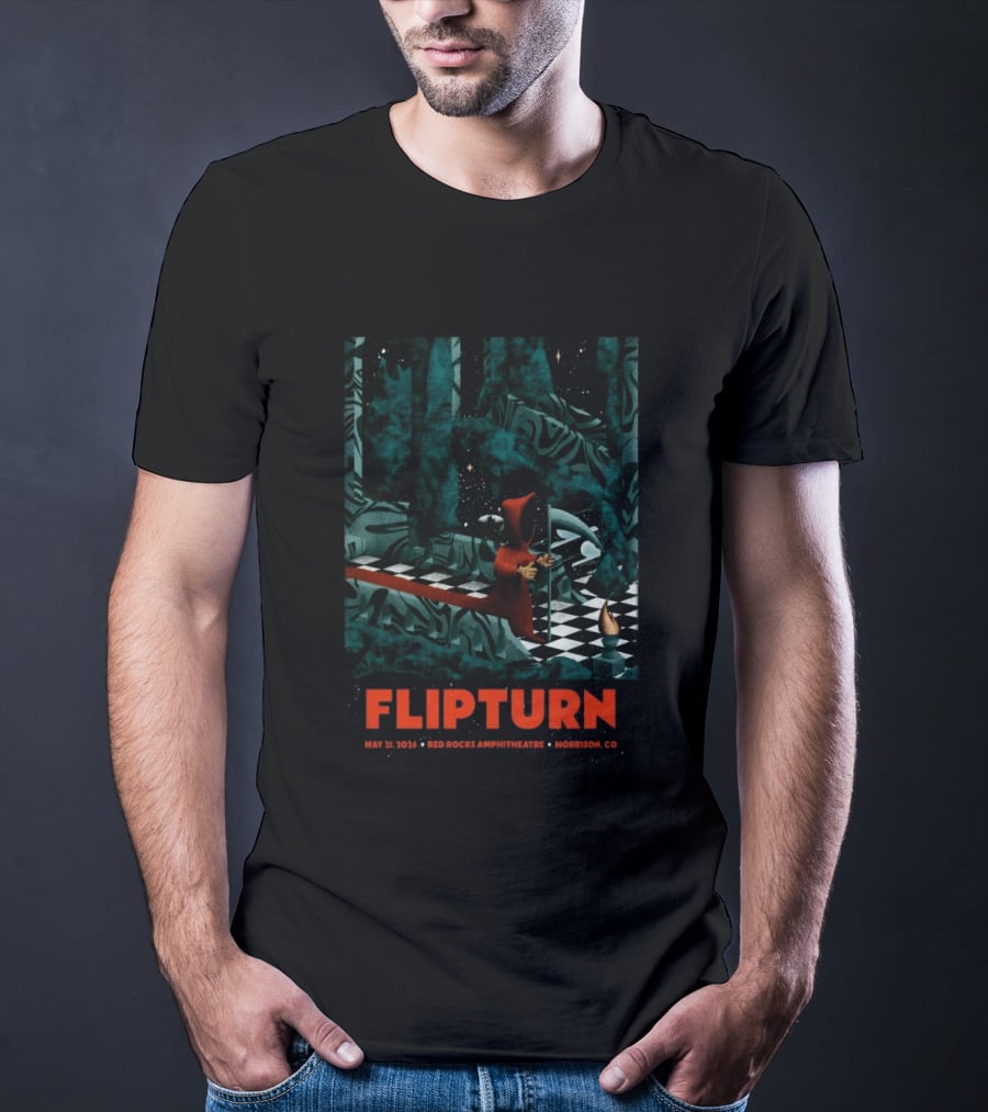 FlipTurn May 21 2026 Red Rocks Amphitheatre Morrison CO T-Shirt