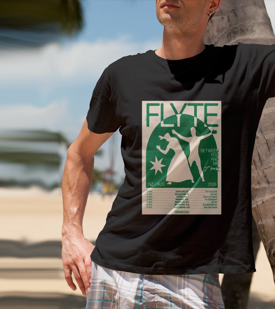 Flyte Between You And Me Tour NZ AUS 2026 T-Shirt