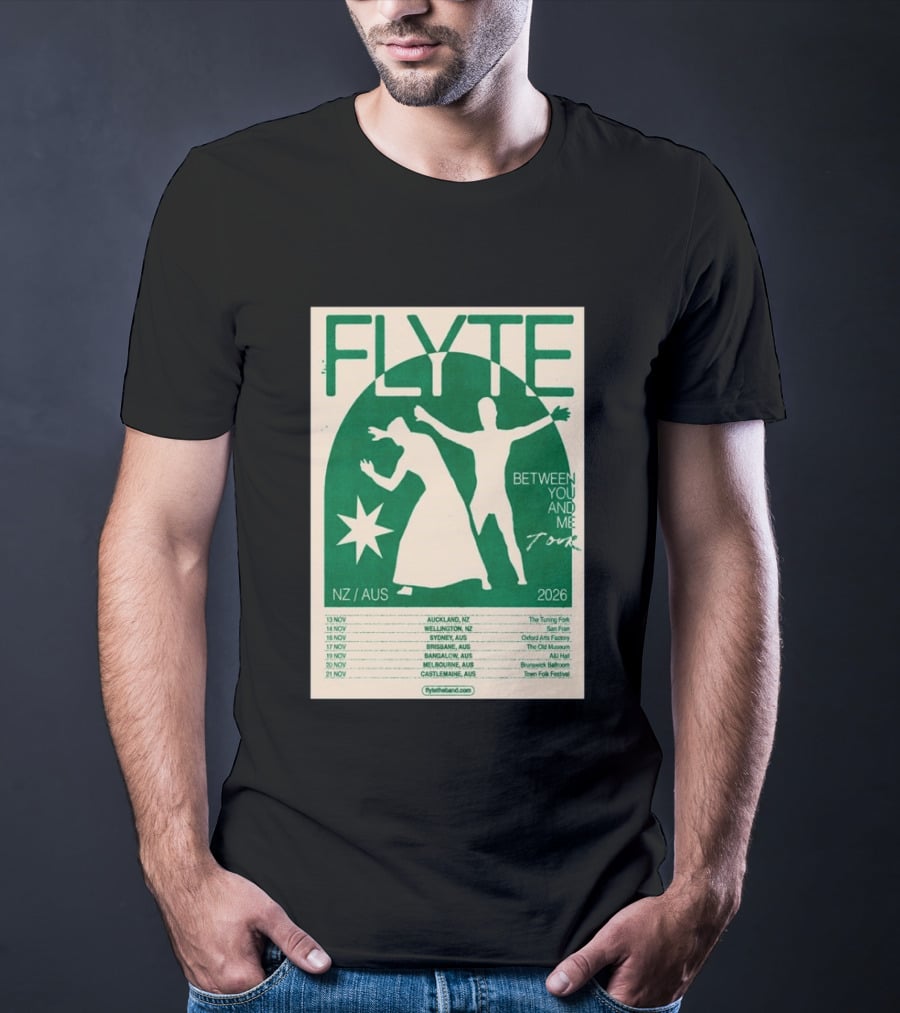 Flyte Between You And Me Tour NZ AUS 2026 T-Shirt