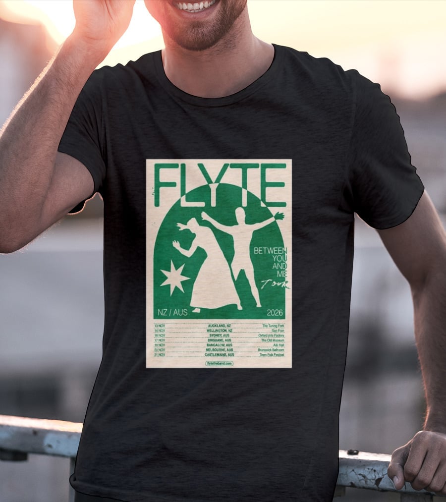 Flyte Between You And Me Tour NZ AUS 2026 T-Shirt