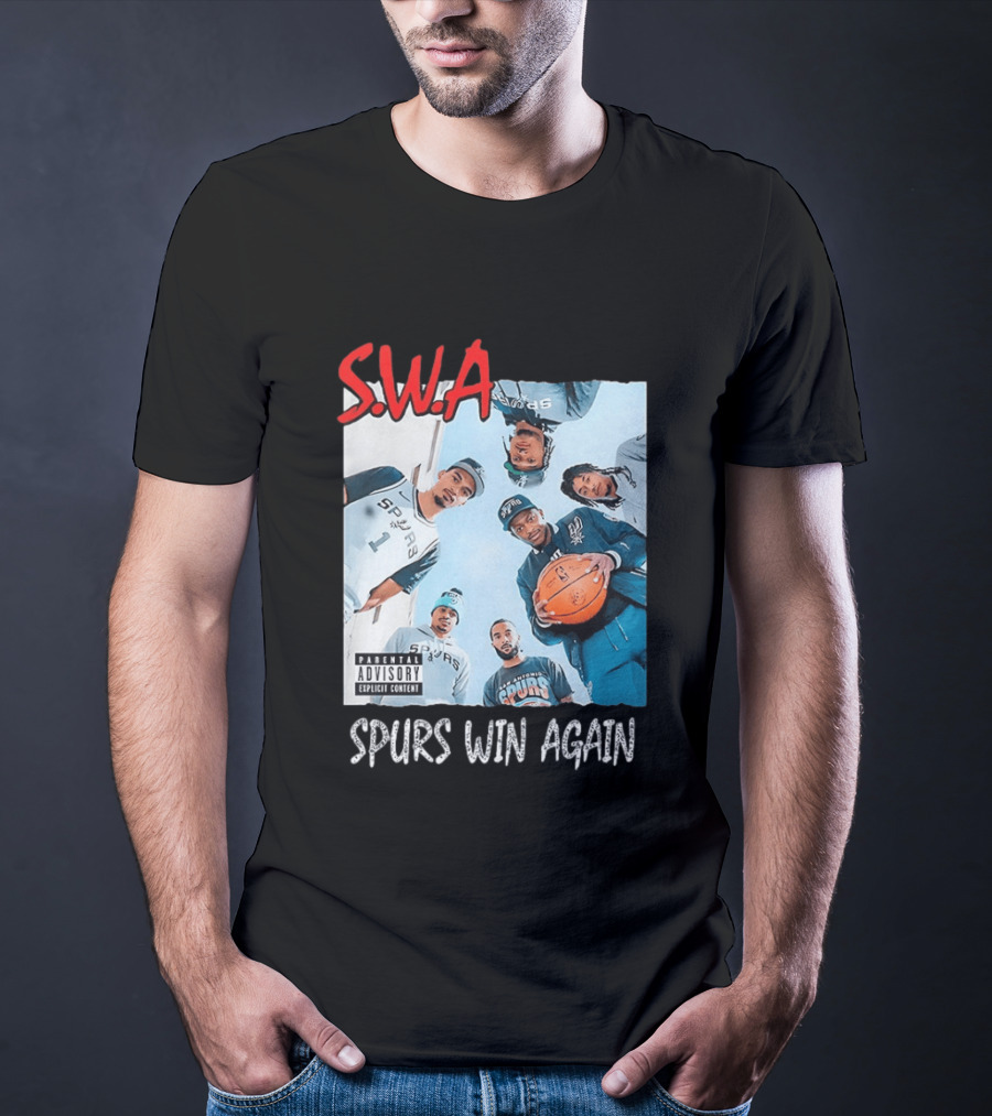 SWA Spurs Win Again San Antonio Spurs Straight Outta Compton T-Shirt
