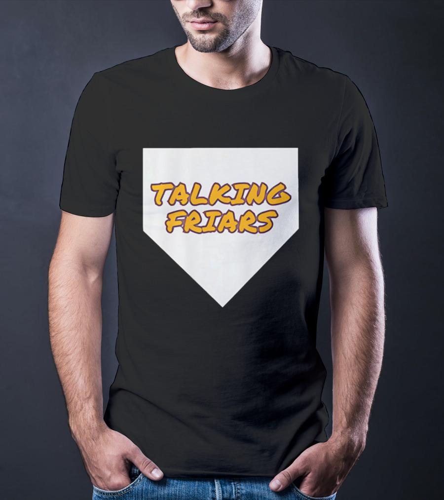 Talking Friars 2026 Baseball Home Plate Marker T-Shirt