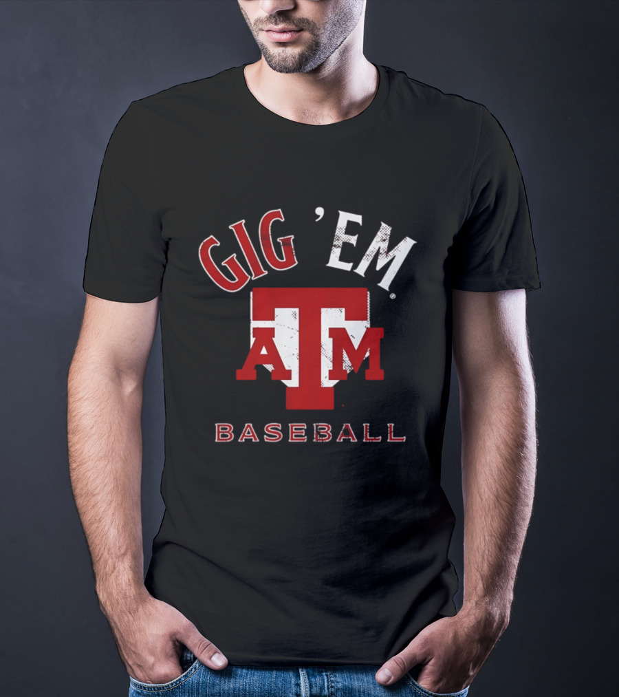 Texas A&M Gig 'Em Baseball Home Plate T-Shirt