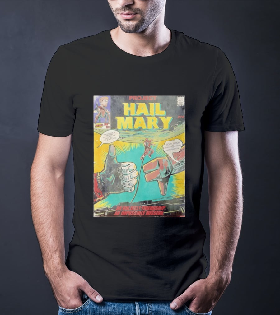 Project Hail Mary Comic Cover An Unlikely Friendship An Impossible Mission T-Shirt