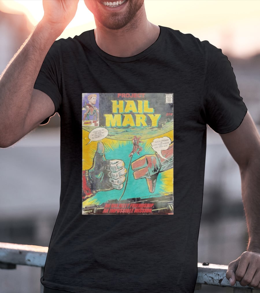 Project Hail Mary Comic Cover An Unlikely Friendship An Impossible Mission T-Shirt