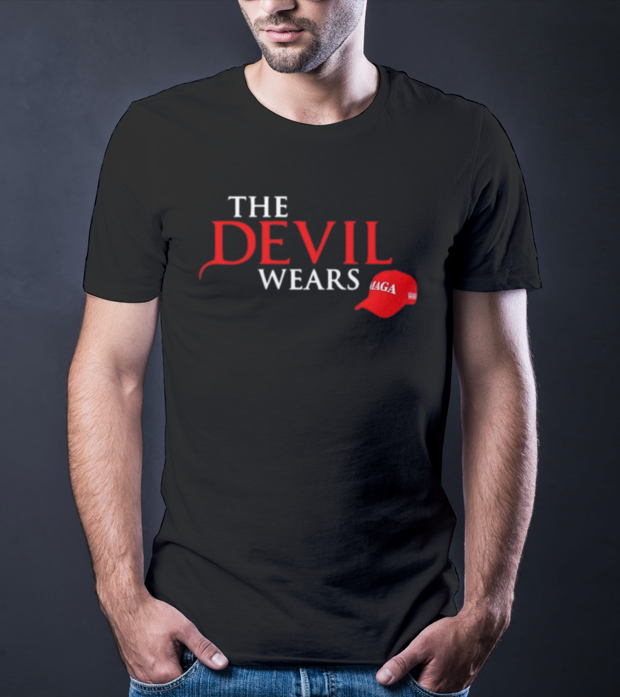 The Devil Wears MAGA Hat Red T-Shirt
