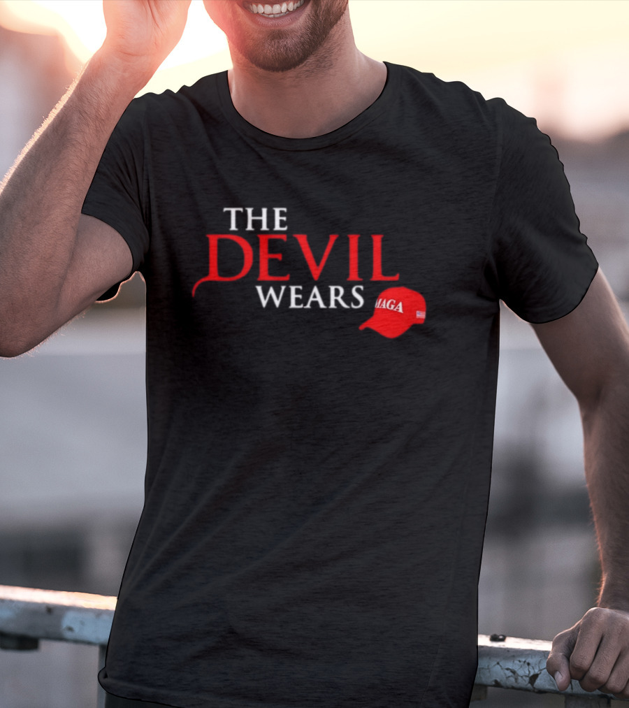The Devil Wears MAGA Hat Red T-Shirt