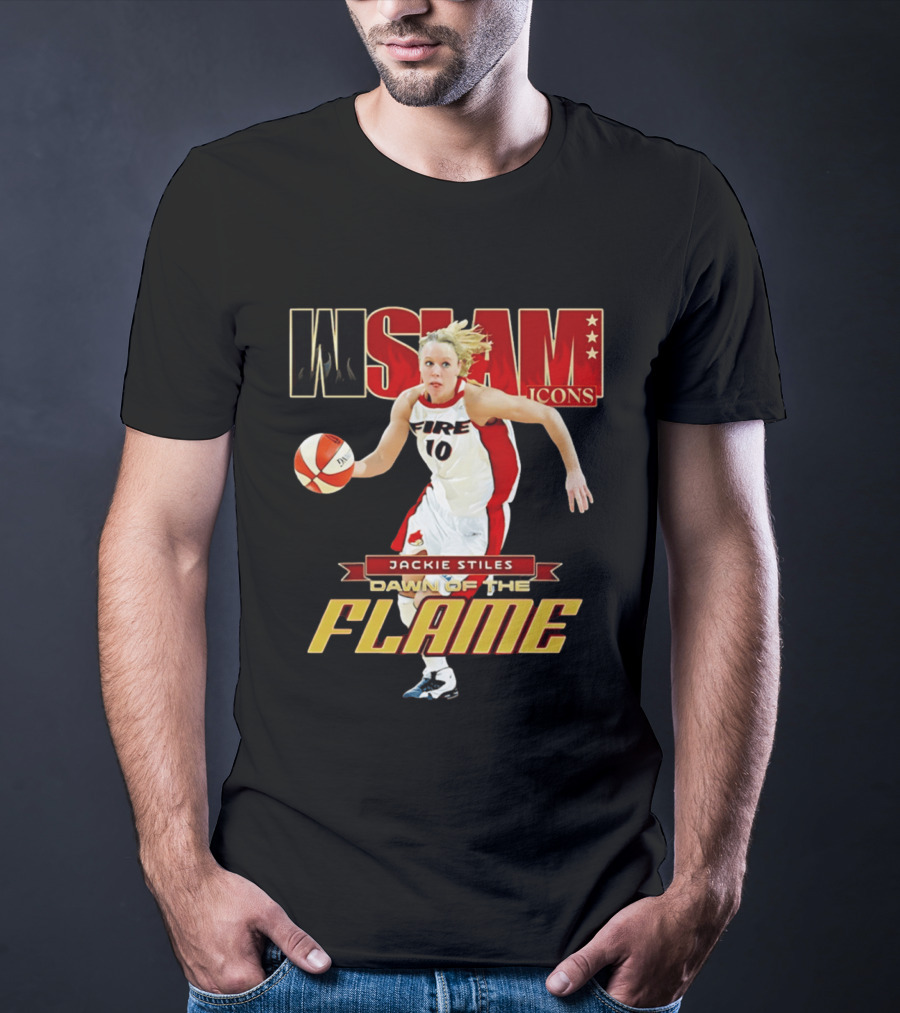 WSlam Icons Jackie Stiles Fire Dawn Of The Flame T-Shirt