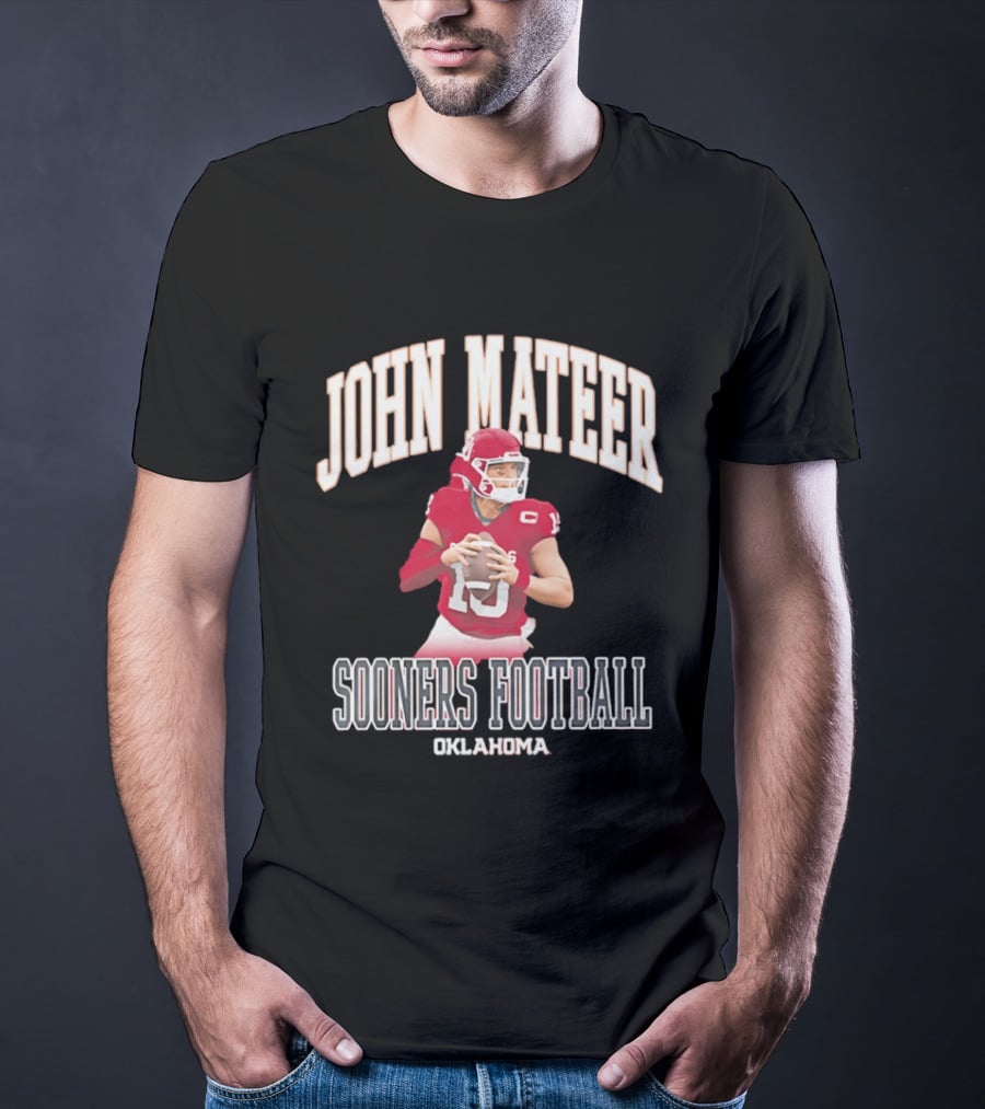 John Mateer Oklahoma Sooners Football Quarterback Player T-Shirt