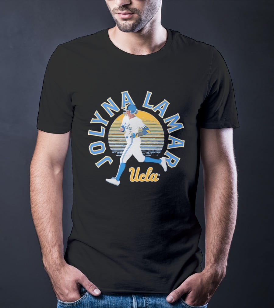 Jolyna Lamar UCLA Baseball Retro Sunset T-Shirt