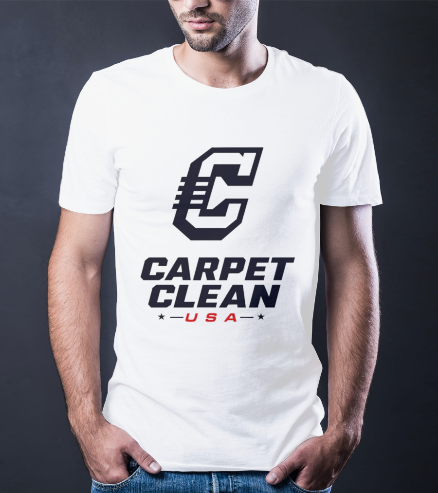Carpet Clean USA C Logo Bold Lettering T-Shirt