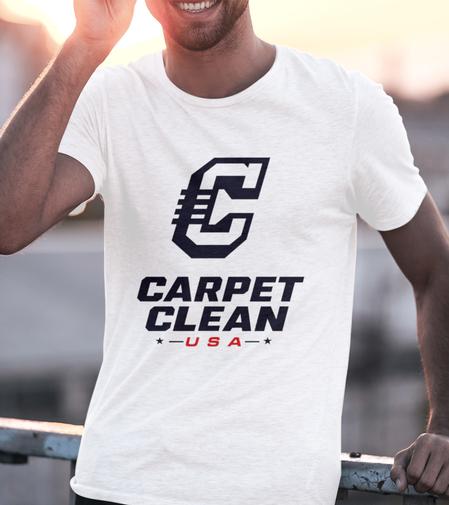 Carpet Clean USA C Logo Bold Lettering T-Shirt