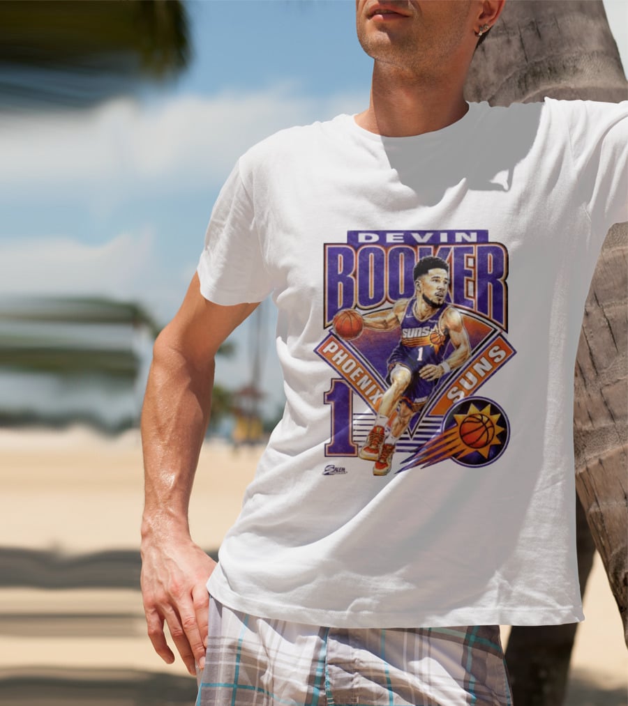 Devin Booker Phoenix Suns Basketball Number 1 Jersey T-Shirt