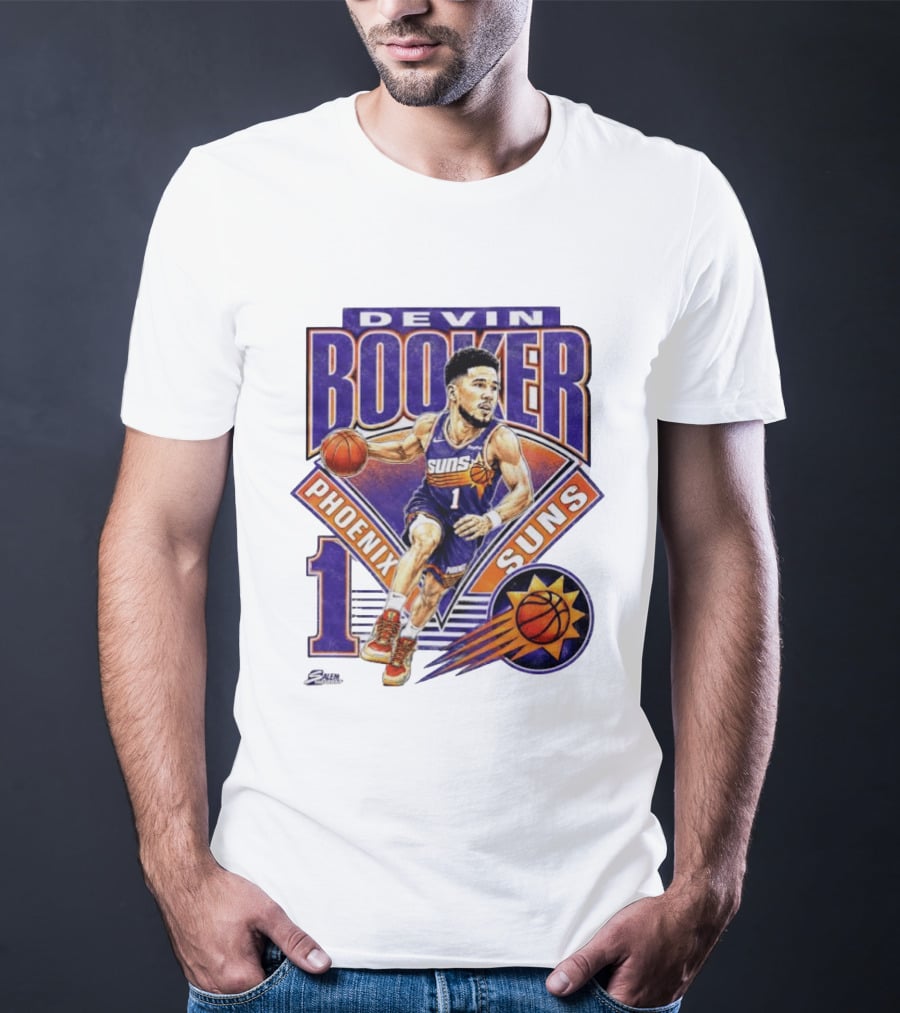 Devin Booker Phoenix Suns Basketball Number 1 Jersey T-Shirt