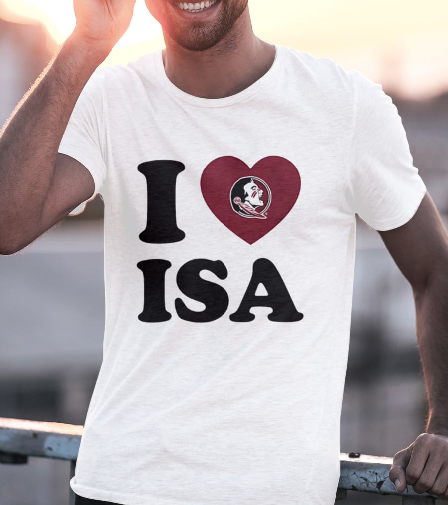 I Love Florida State Seminoles Heart ISA T-Shirt