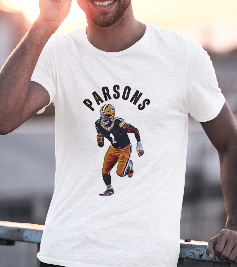 Parsons Green Bay Packers Number 1 Football Player T-Shirt