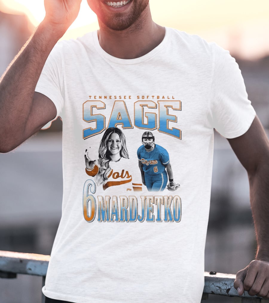 Tennessee Softball Sage Mardjetko 6 Lady Vols T-Shirt