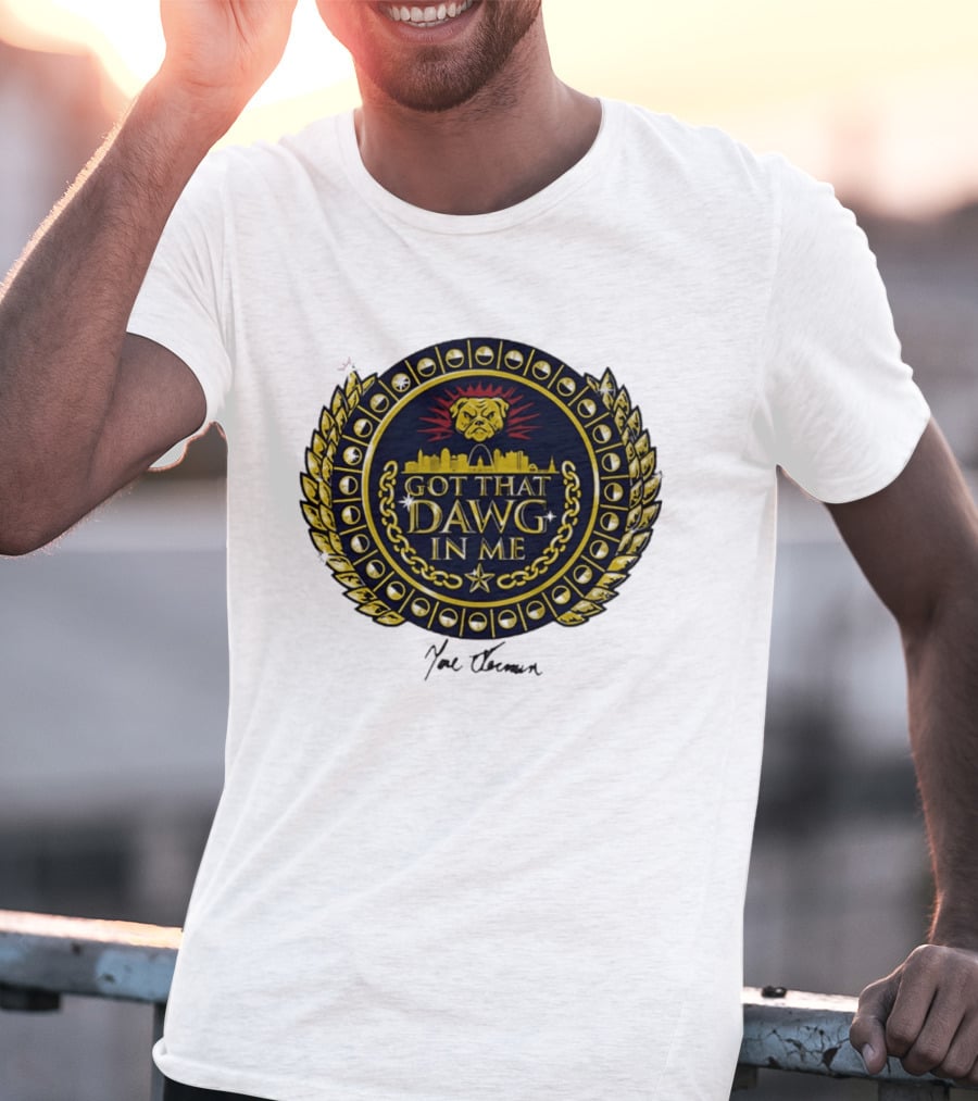 St Louis Cardinals Got That Dawg In Me Dawg Chain City Skyline T-Shirt