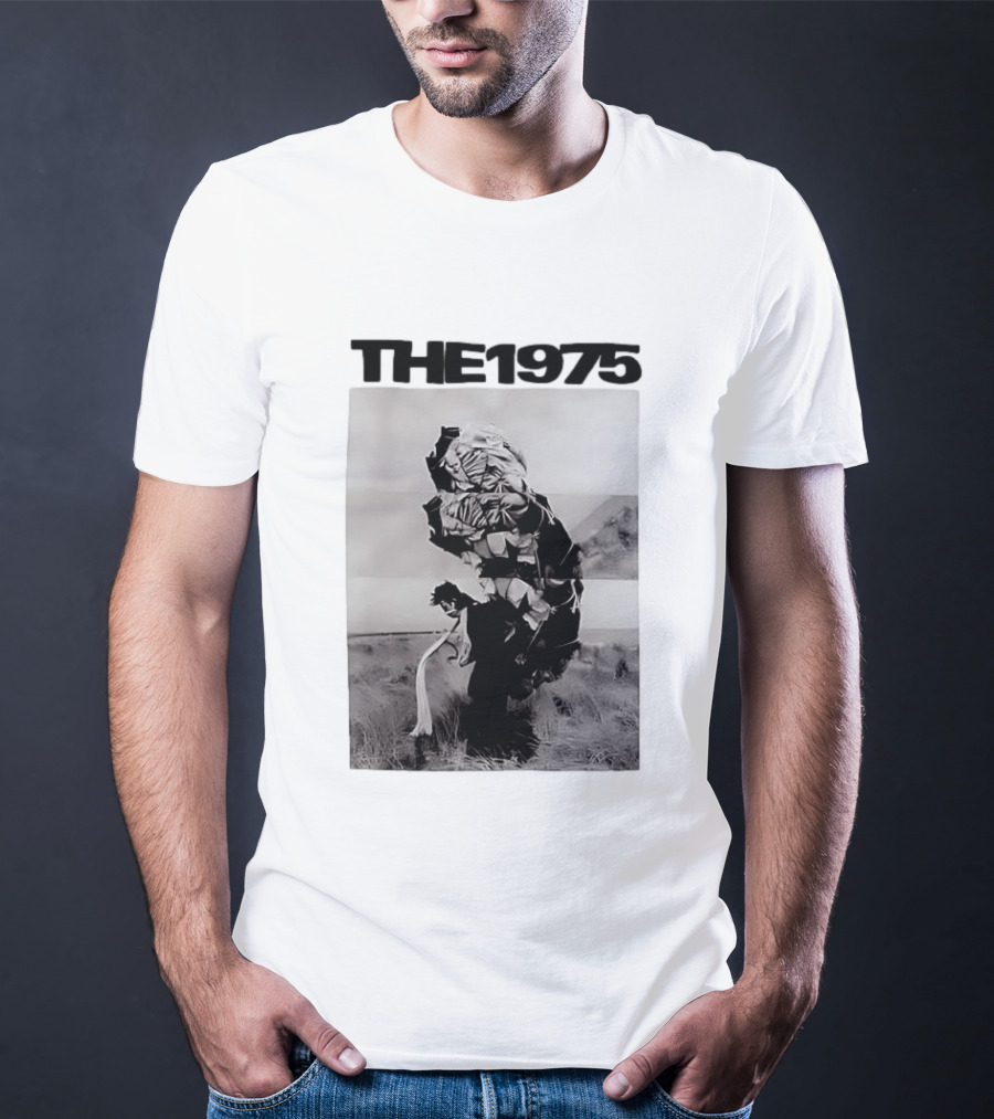 The 1975 Abstract Monochrome Figure And Floral Compilation T-Shirt