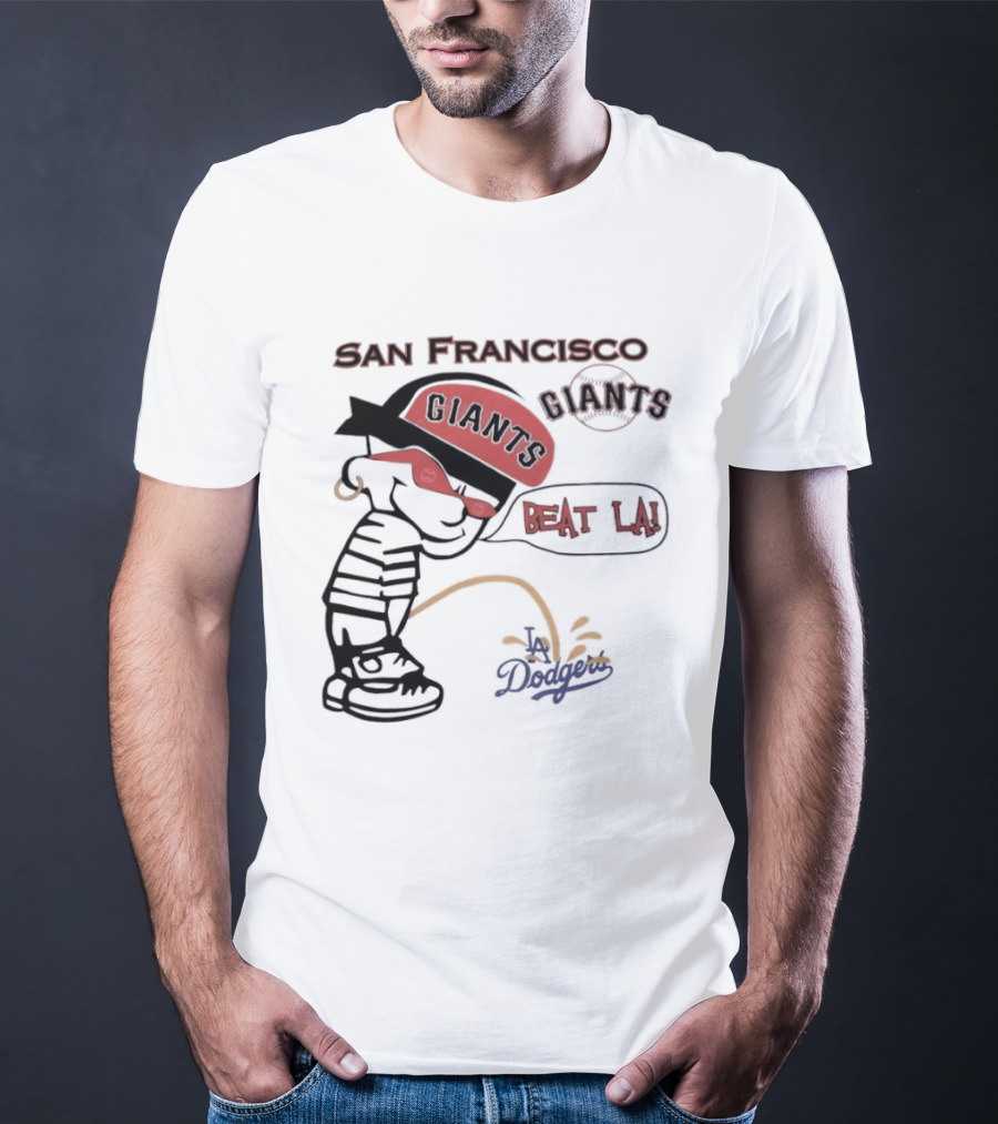 San Francisco Giants Beat LA Dodgers Peanuts T-Shirt