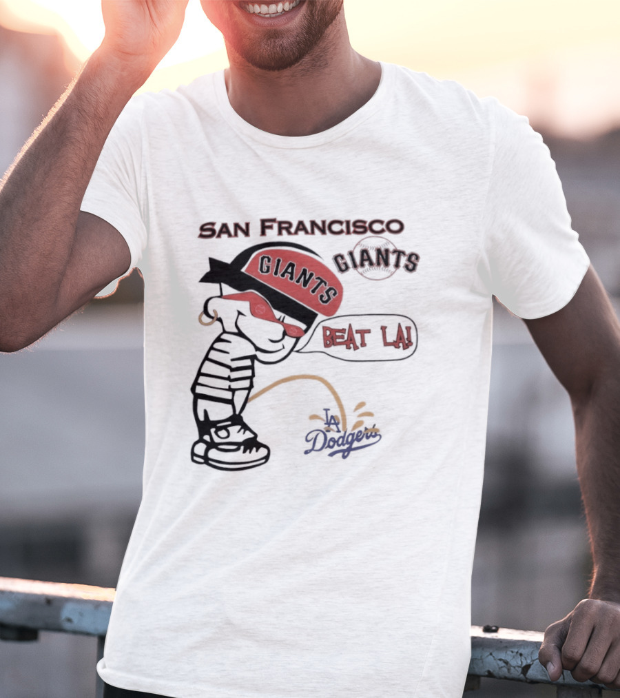 San Francisco Giants Beat LA Dodgers Peanuts T-Shirt