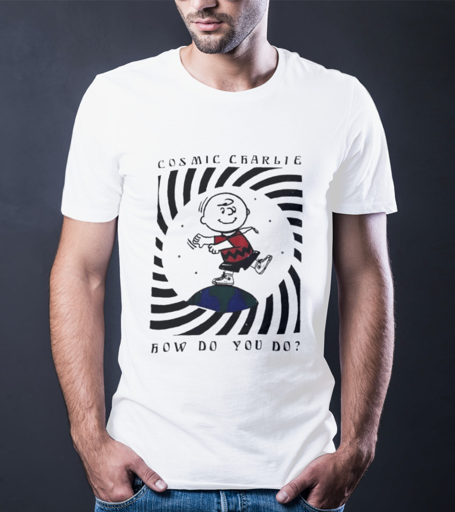 Cosmic Charlie Brown Peanuts How Do You Do Planet Dance T-Shirt