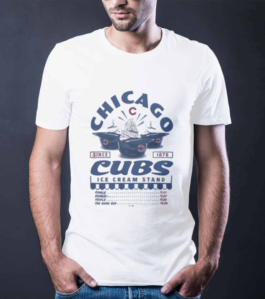 Chicago Cubs Ice Cream Stand Since 1876 T-Shirt