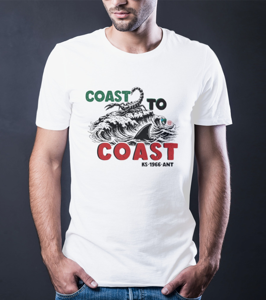 Coast To Coast Scorpion Shark Wave KS 1966 ANT T-Shirt