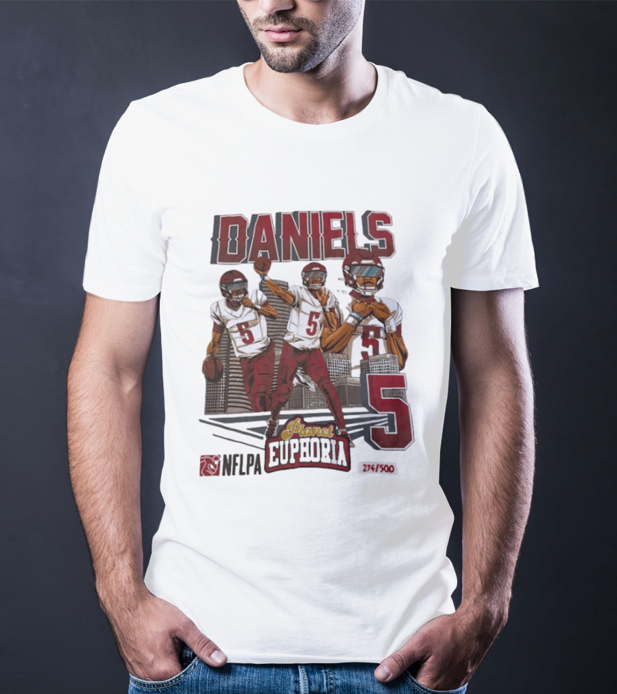 Daniels LSU Tigers Planet Euphoria NFLPA Limited Edition Number 5 T-Shirt