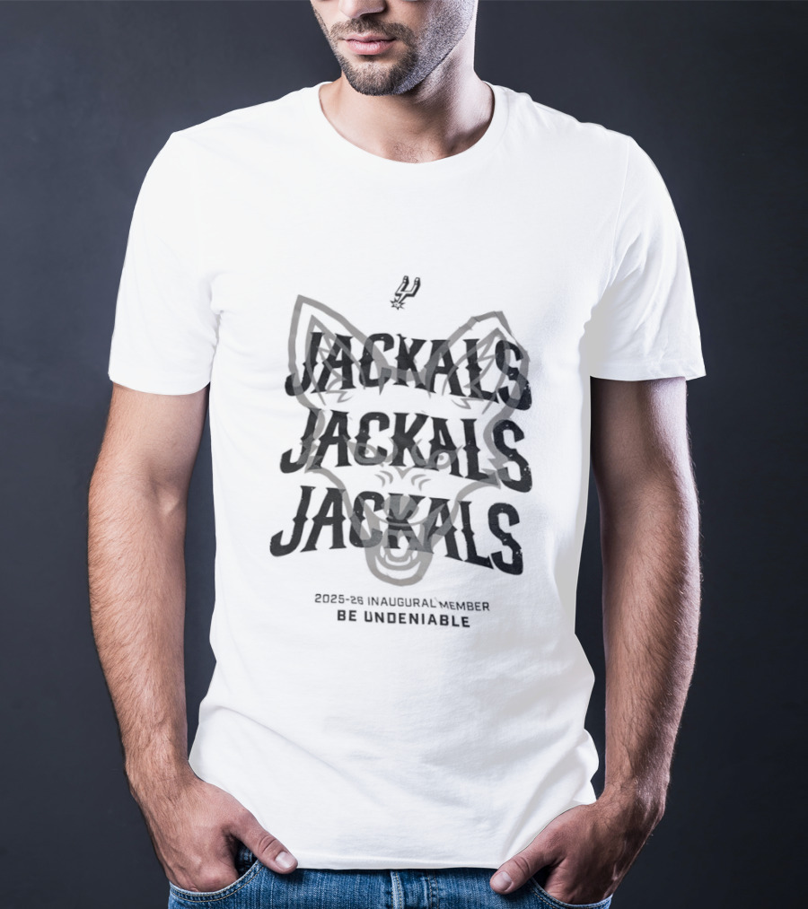 San Antonio Spurs Be Undeniable Jackal Jackals Inaugural Member 2025 26 T-Shirt
