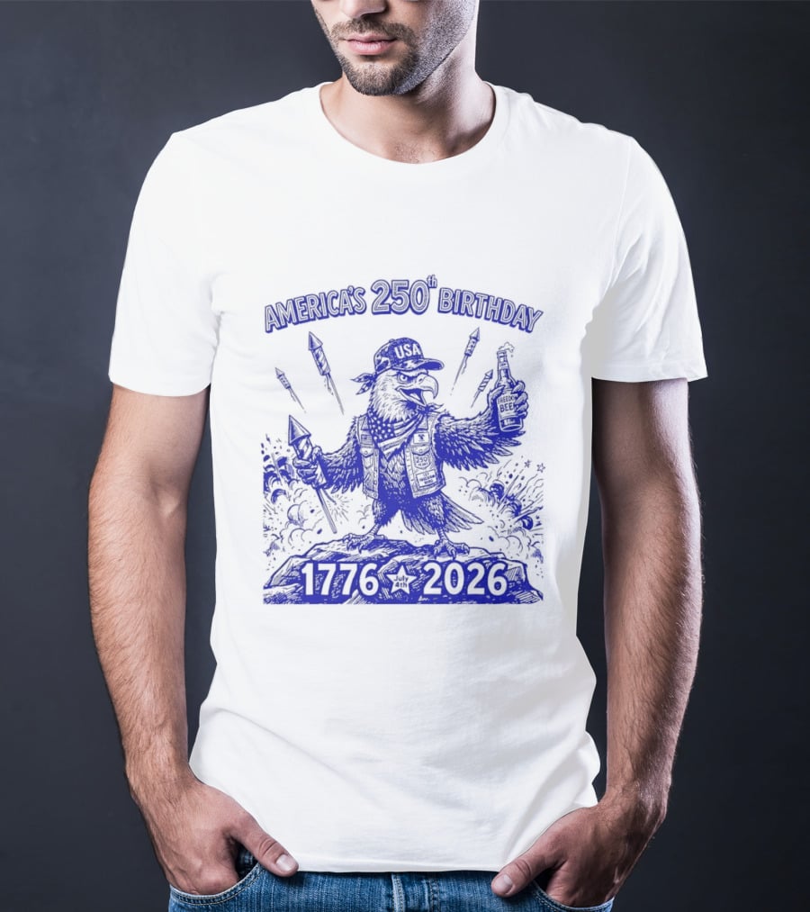 America's 250th Birthday Semiquincentennial Eagle 1776 2026 T-Shirt
