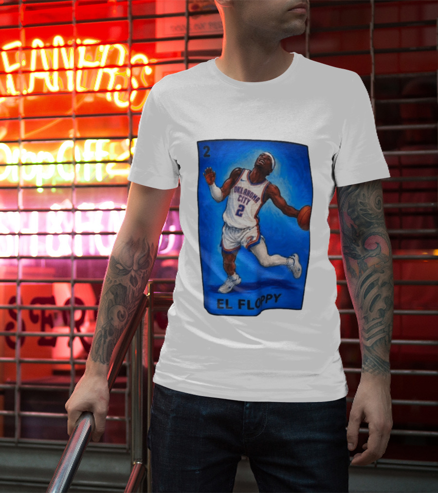 Shai Gilgeous Alexander Oklahoma City 2 El Floppy Basketball T-Shirt