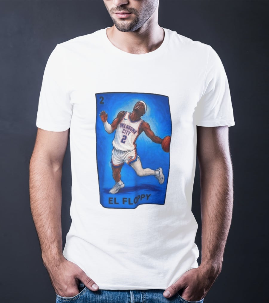 Shai Gilgeous Alexander Oklahoma City 2 El Floppy Basketball T-Shirt