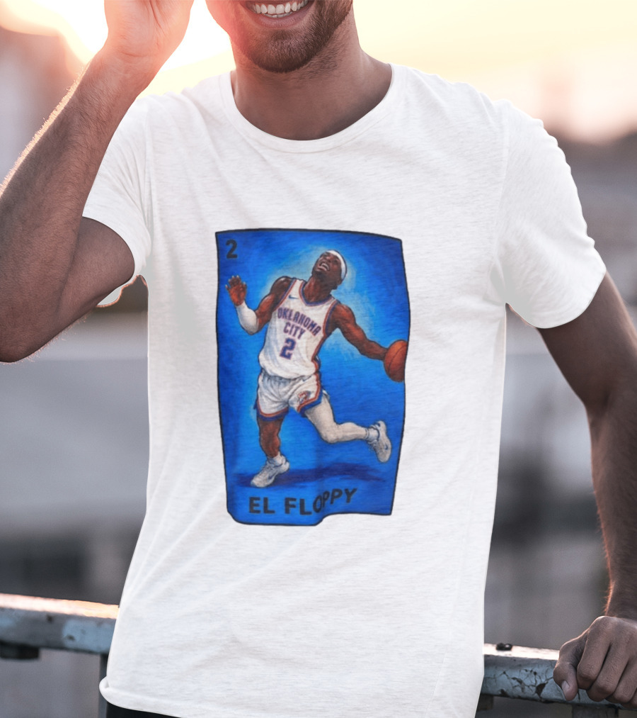 Shai Gilgeous Alexander Oklahoma City 2 El Floppy Basketball T-Shirt