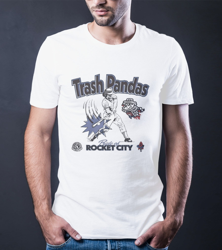 Trash Pandas Pride Of Rocket City Southern League Baseball Batter T-Shirt