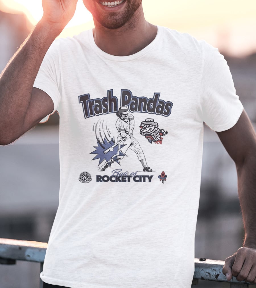 Trash Pandas Pride Of Rocket City Southern League Baseball Batter T-Shirt