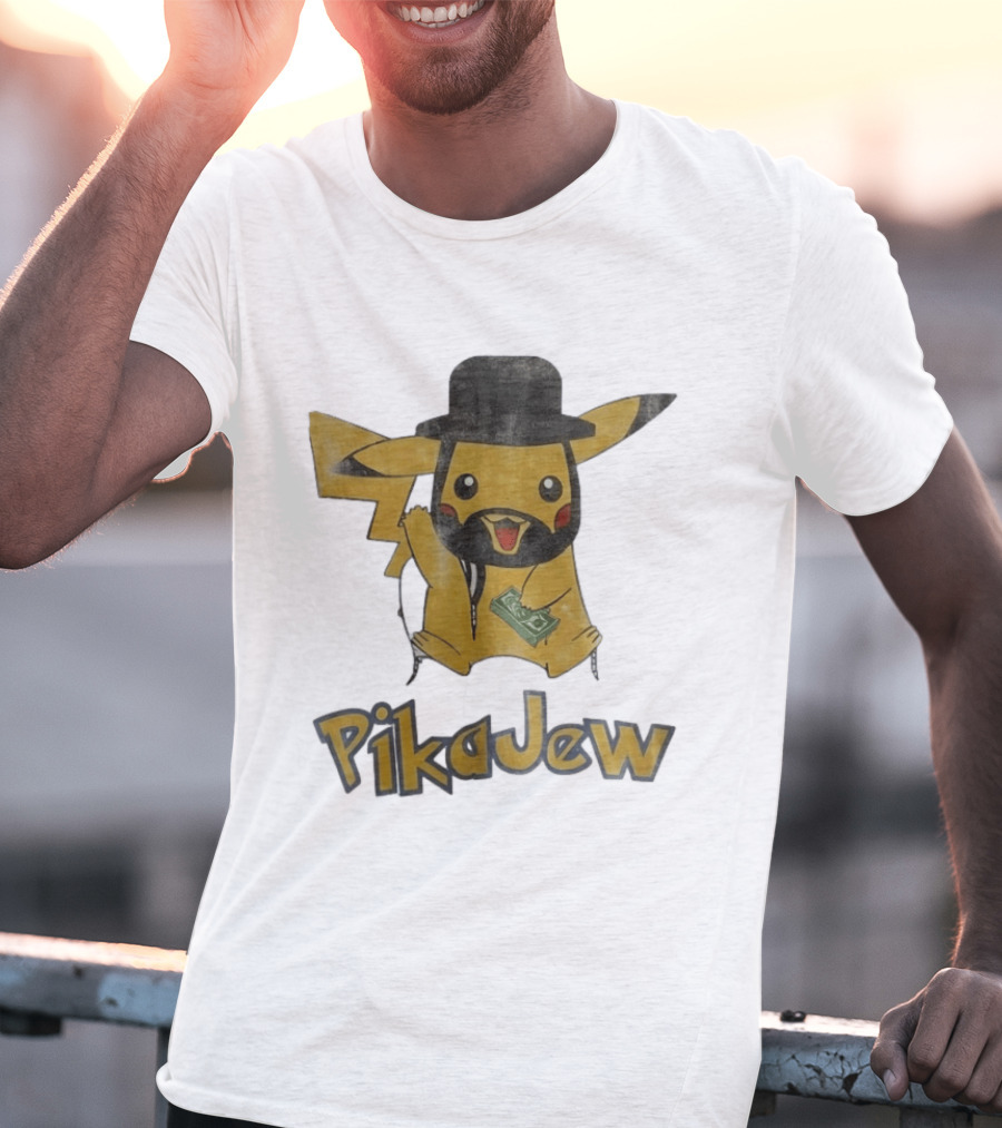 Pikachu PikaJew Meme Wearing Hat And Holding Money T-Shirt
