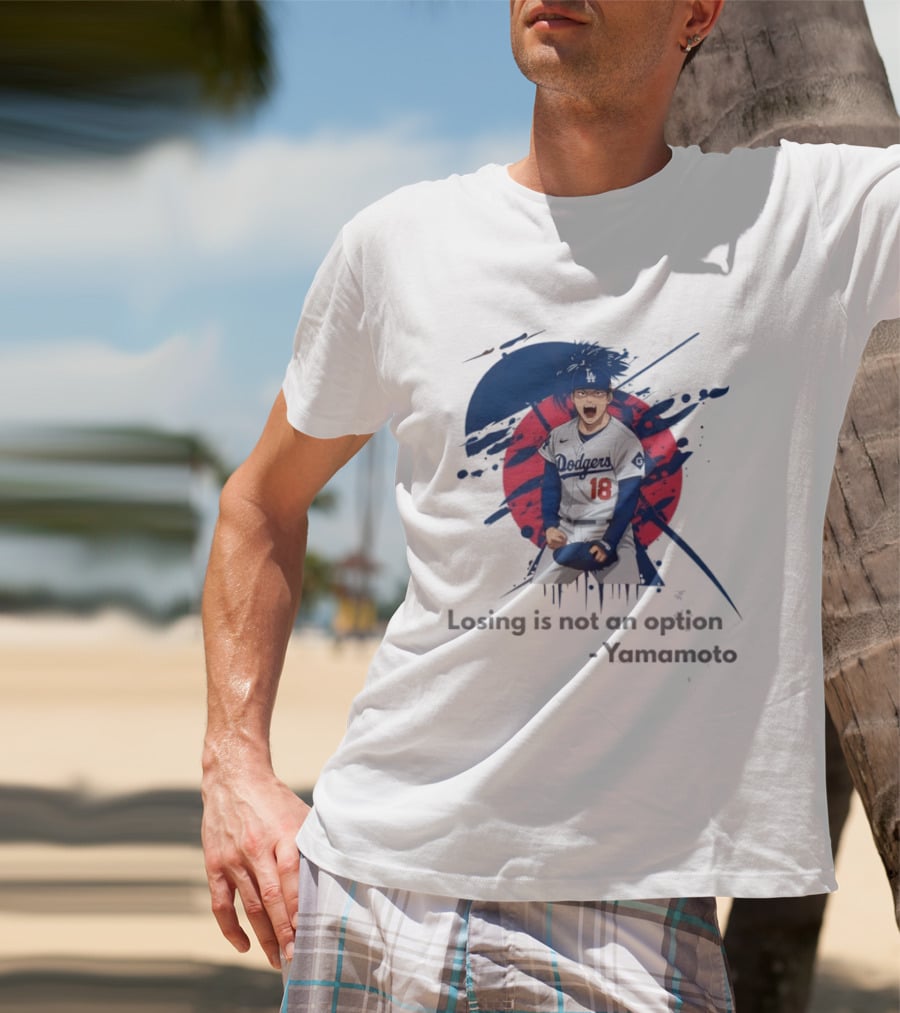 Yoshinobu Yamamoto Dodgers Anime Style Los Angeles Baseball Winning Mindset T-Shirt