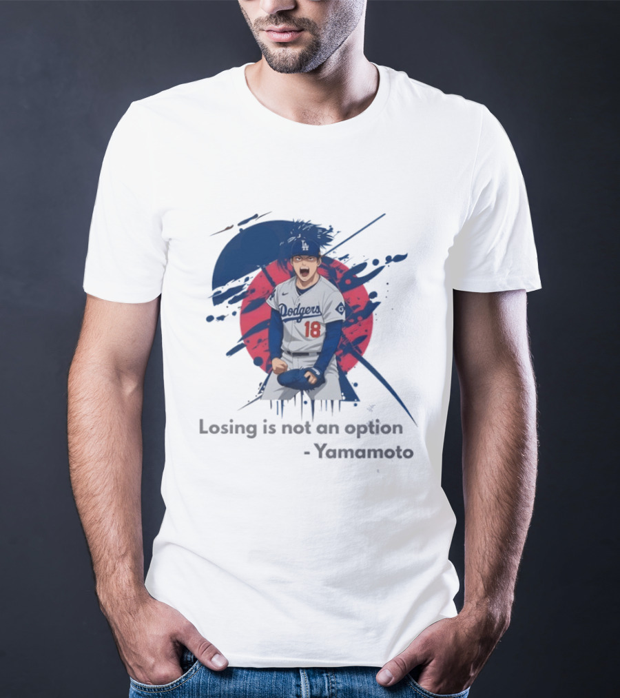 Yoshinobu Yamamoto Dodgers Anime Style Los Angeles Baseball Winning Mindset T-Shirt