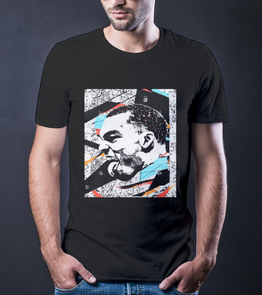 Michael Jordan Chicago Bulls Tongue Expression Urban Graffiti T-Shirt