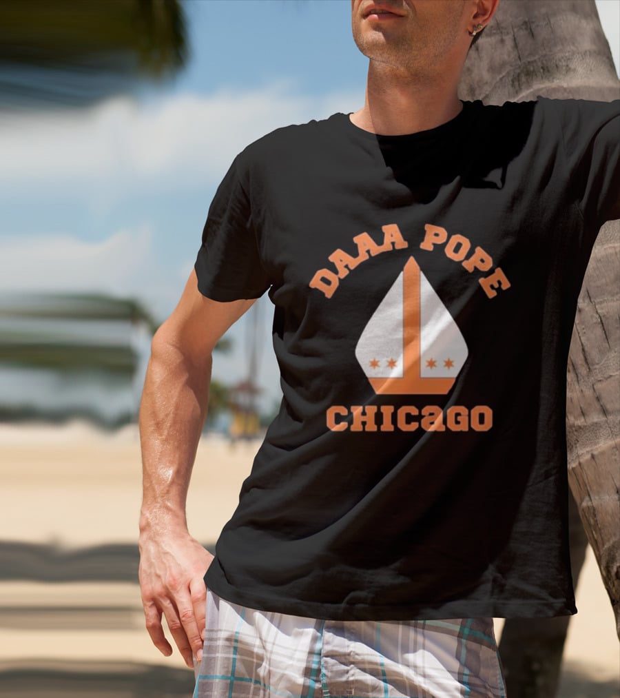 Daaa Pope Chicago Bears Miter Hat Mike Ditka T-Shirt