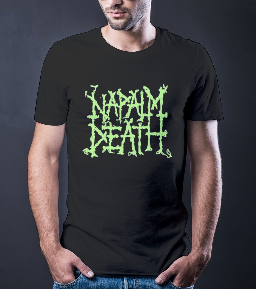 Napalm Death Grindcore Band Logo Merchandise T-Shirt